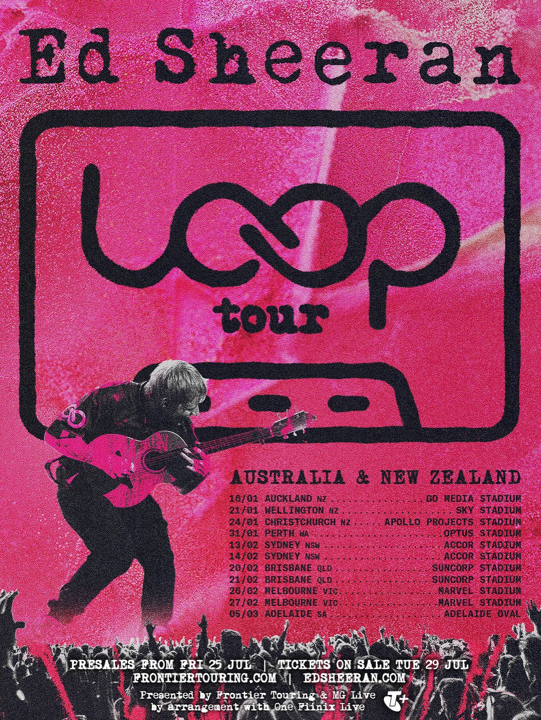 Ed Sheeran Loop Tour Poster 2026